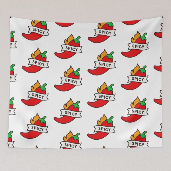 Item preview, spicy chili pepper and fire designed and sold by indie cottage.