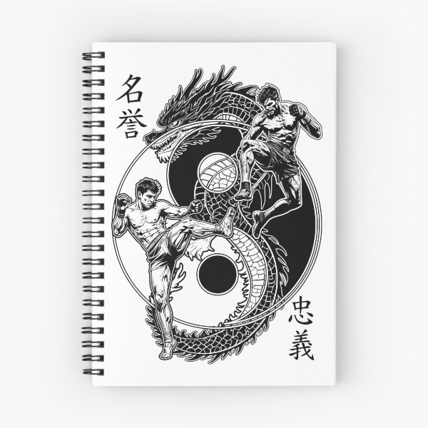 Item preview, MMA Fighter Dragon Yin Yang Knee Kick Mixed Martial Arts designed and sold by GrandeDuc.