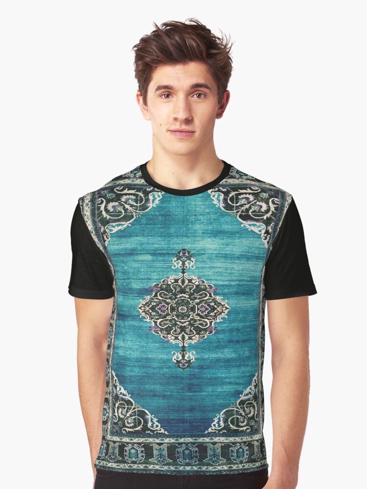 Antique Indian Agra Oriental Rug T Shirt By Bragova Redbubble