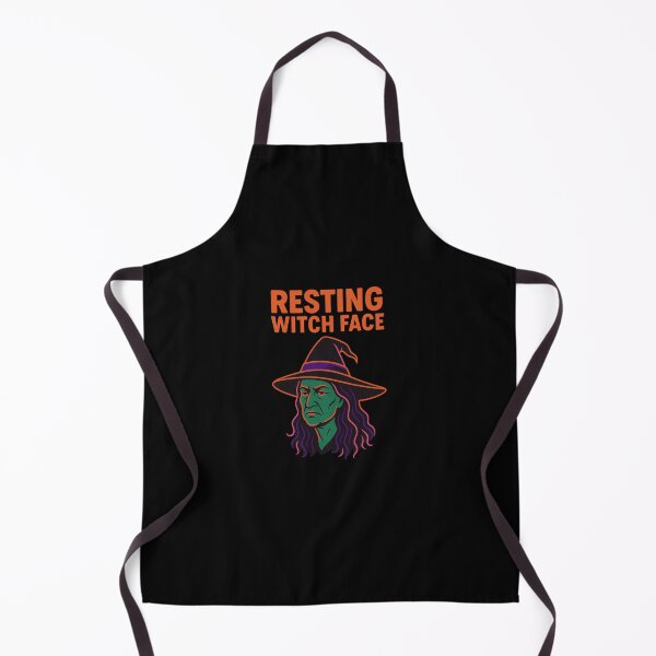 Item preview, Retro Witch Resting Witch Face Halloween Shirt Vintage Sticker designed and sold by ChuckleCo.