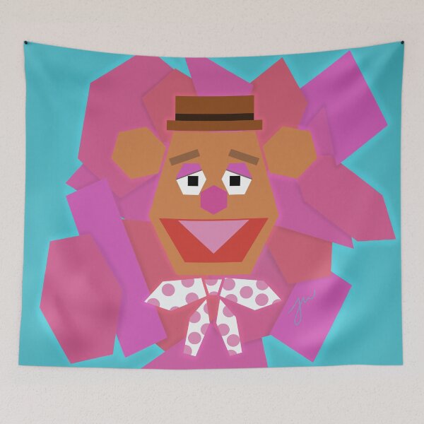 Item preview, Geometric Fozzie Bear (version 1/2 - full background) designed and sold by Jessiwins19.