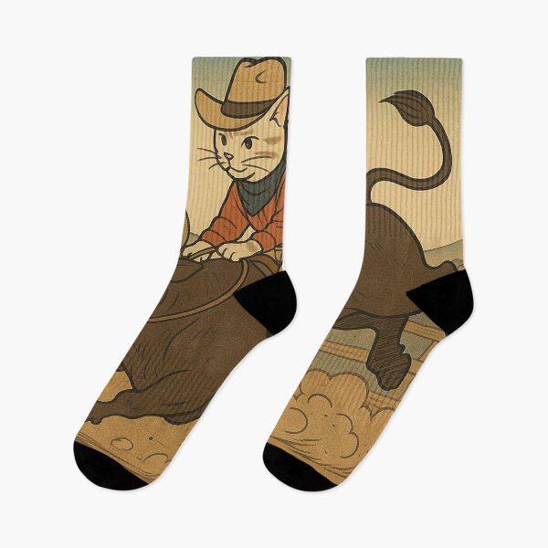 Item preview, funny cat at the rodeo, cool cowboy designed and sold by Mauswohn.
