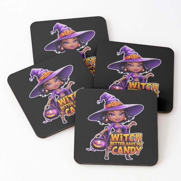 Item preview, Witch Better Have My Candy – Sassy Cute Witch Halloween Art designed and sold by FestiveFind.