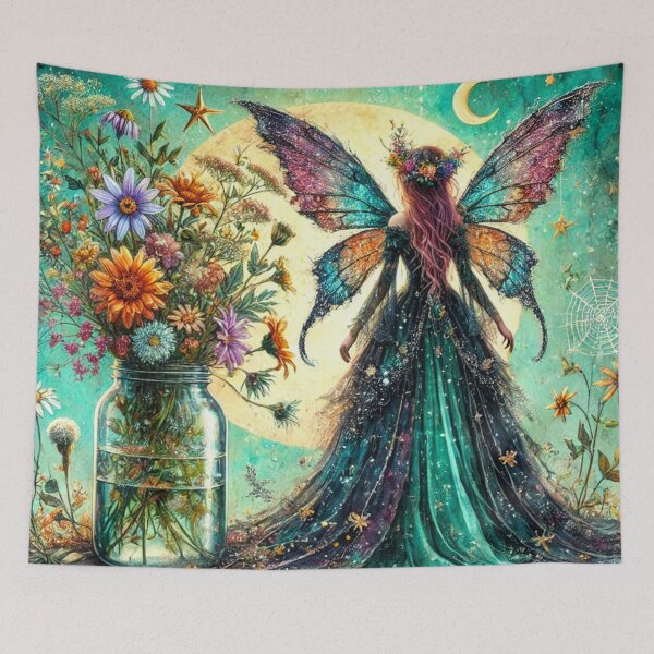 Item preview, The Bewitched Moonflower Fairy designed and sold by Dream Bloom Gallery.
