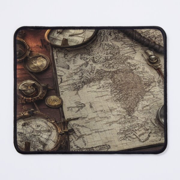 Item preview, Cartographer’s Secrets – Antique Map & Relics Wall Art designed and sold by fairmaiden7.