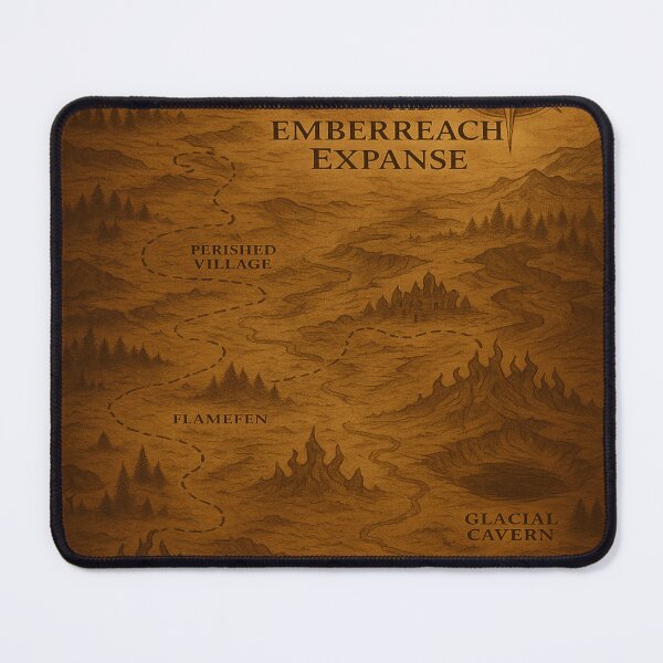 Item preview, The Emberreach Expanse – Map of Lost Realms & Forgotten Roads designed and sold by fairmaiden7.