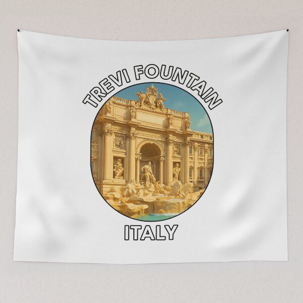 Item preview, Trevi Fountain Rome Italy – Baroque Landmark Adventure designed and sold by inkNext.