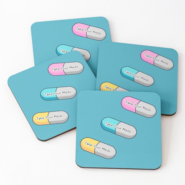 Item preview, Take Your Meds Reminder Stickers Value Pack designed and sold by SleepyCadyCat.