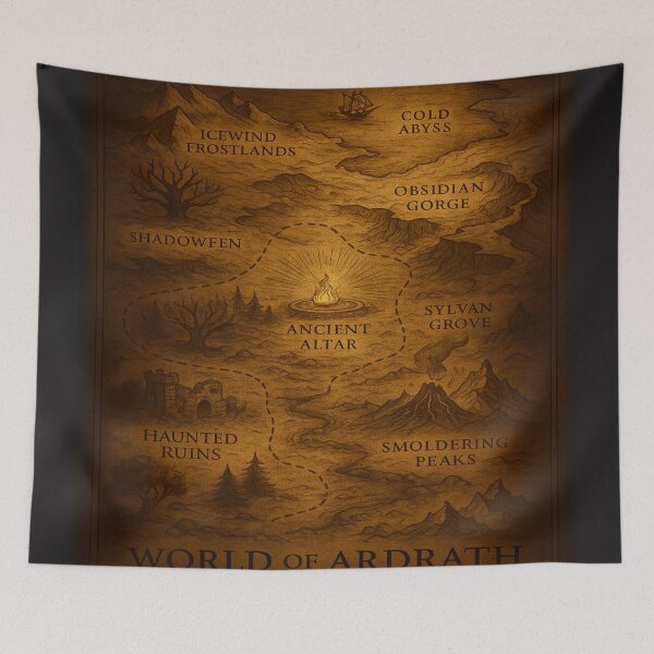 Item preview, Elder Cartographer’s Vault – Map of the Forgotten Hollow designed and sold by fairmaiden7.