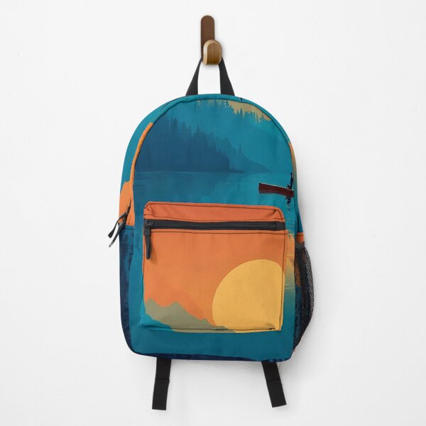 Item preview, Bellevue Washington Vintage Travel Poster | Minimalist Lake Art designed and sold by TuncGK.