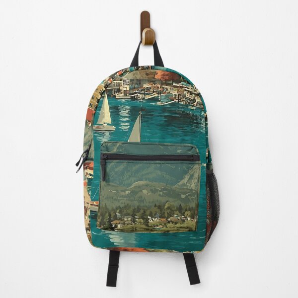 Item preview, Chelan Washington Vintage Travel Poster | Lake Life Art designed and sold by TuncGK.