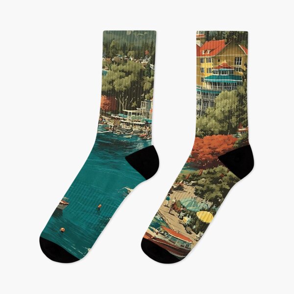 Item preview, Chelan Washington Vintage Travel Poster | Lake Life Art designed and sold by TuncGK.