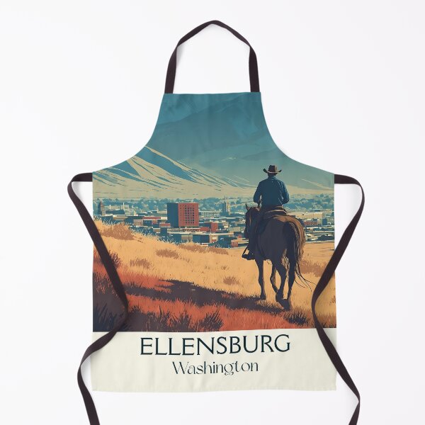 Item preview, Ellensburg Washington Vintage Travel Poster | Western Rodeo Art designed and sold by TuncGK.