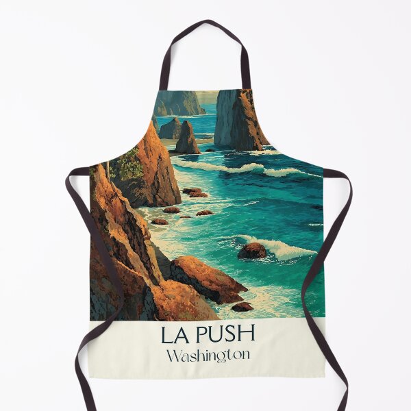 Item preview, La Push Washington Vintage Travel Poster | Olympic Coast Art designed and sold by TuncGK.