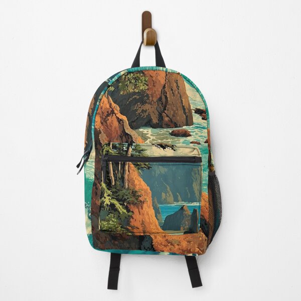 Item preview, La Push Washington Vintage Travel Poster | Olympic Coast Art designed and sold by TuncGK.