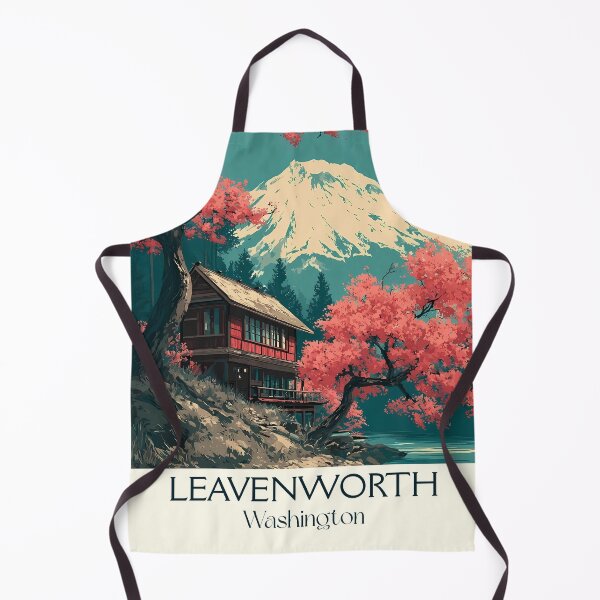 Item preview, Leavenworth Washington Vintage Travel Poster | Bavarian Village Art designed and sold by TuncGK.