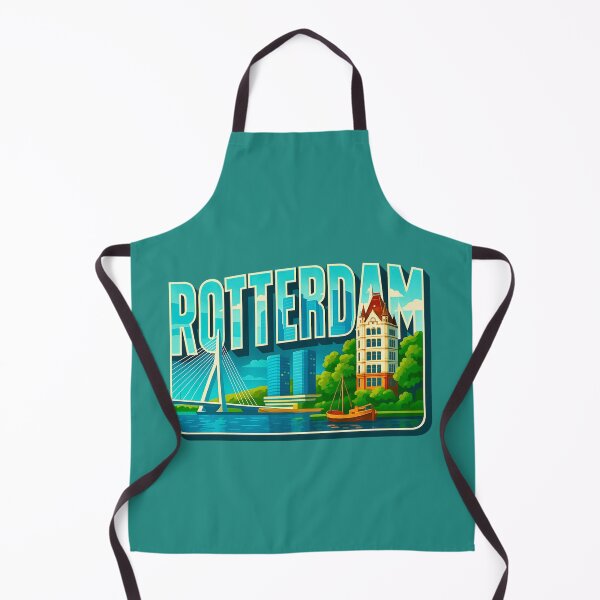 Item preview, Rotterdam -- Cube Houses & Erasmus Bridge designed and sold by Myra365Art.