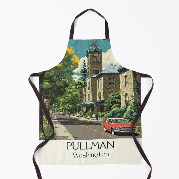 Item preview, Pullman Washington Vintage Travel Poster | Palouse Hills Art designed and sold by TuncGK.
