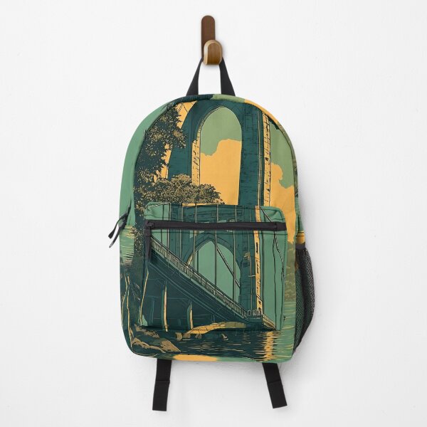 Item preview, Richland Washington Vintage Travel Poster | Tri-Cities Bridge Art designed and sold by TuncGK.