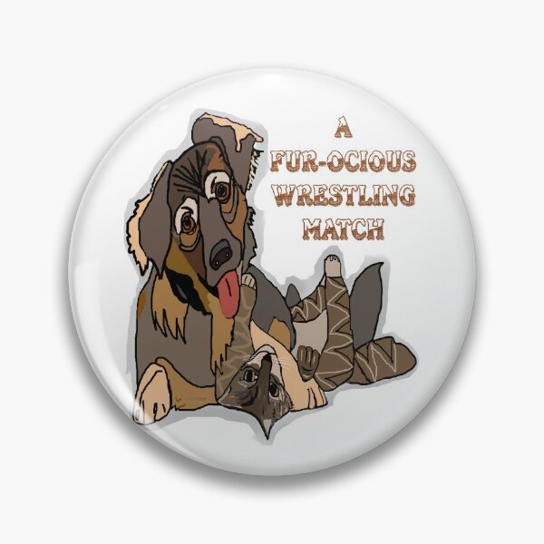 Item preview, A Dog and Cat Wrestling Match designed and sold by kristalcurt.