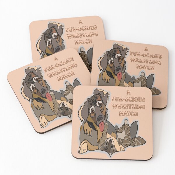 Item preview, A Dog and Cat Wrestling Match designed and sold by kristalcurt.