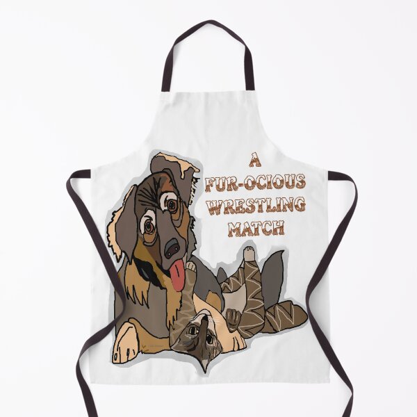 Item preview, A Dog and Cat Wrestling Match designed and sold by kristalcurt.