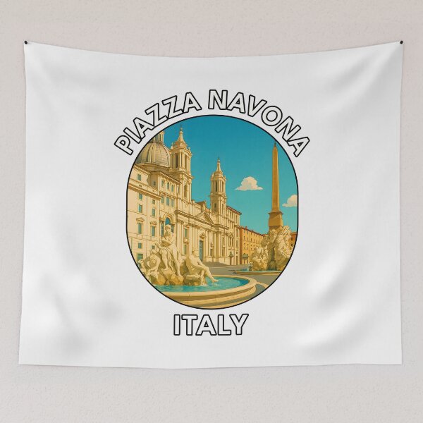 Item preview, Piazza Navona Rome Italy – Baroque Landmark Adventure designed and sold by inkNext.