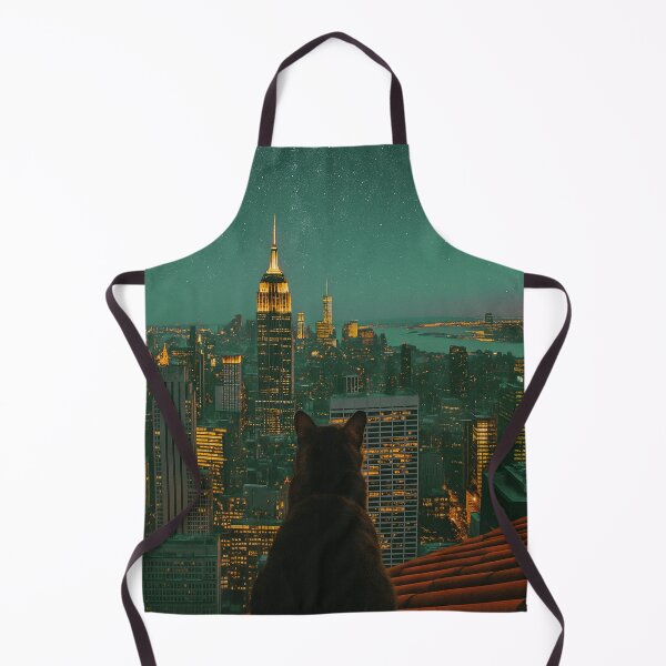 Item preview, Cat over the rooftops of New York designed and sold by Mauswohn.