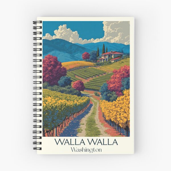 Item preview, Walla Walla Washington Vintage Travel Poster | Washington Wine Country designed and sold by TuncGK.