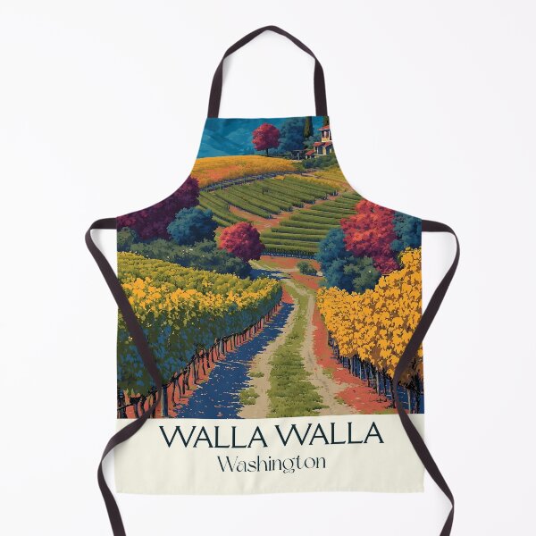 Item preview, Walla Walla Washington Vintage Travel Poster | Washington Wine Country designed and sold by TuncGK.