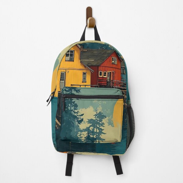 Item preview, Westport Washington Vintage Travel Poster | Coastal Harbor Art designed and sold by TuncGK.