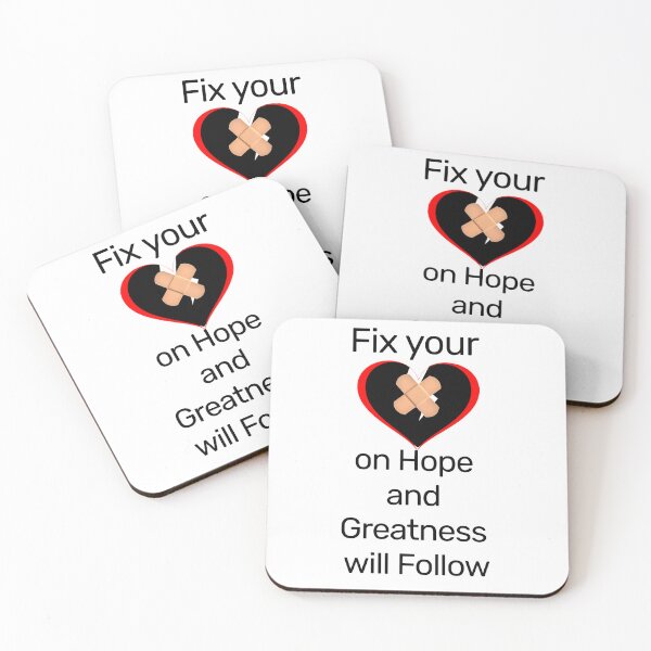 Item preview, Fix Your Hearts on Hope - Inspirational Motivational Quote Design designed and sold by ArtsyExplorer.