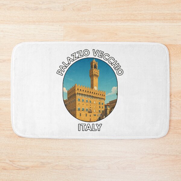 Item preview, Palazzo Vecchio Florence Italy – Landmark Adventure Illustration designed and sold by inkNext.
