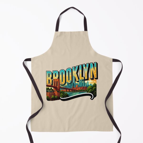 Item preview, Brooklyn -- Bridge, Brownstones & Urban Skyline designed and sold by Myra365Art.