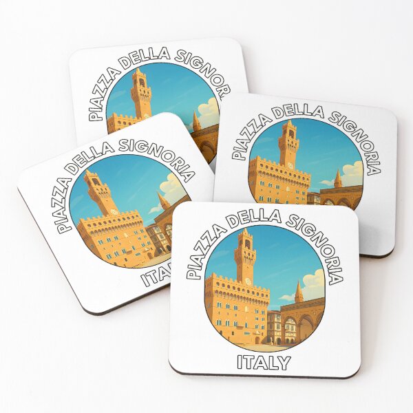 Item preview, Piazza della Signoria Florence Italy – Landmark Adventure Art designed and sold by inkNext.