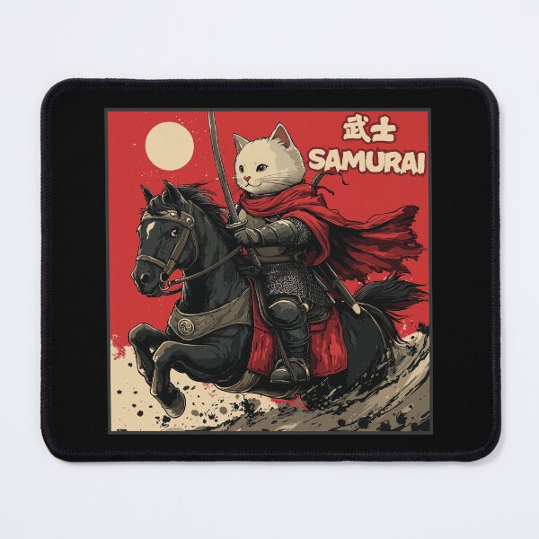 Item preview, Samurai Cat, Knight Cat designed and sold by Sleepy Cat Design.