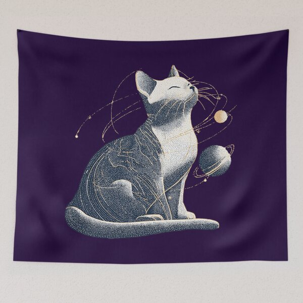 Item preview, Minimalist Cat in Space  designed and sold by Bambooartist.