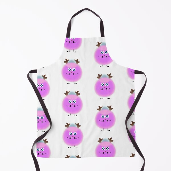 Item preview, Cute Fluffy Purple Monster Character with Antlers designed and sold by chorstudio.
