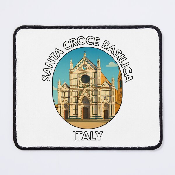 Item preview, Santa Croce Basilica Florence Italy – Renaissance Landmark Illustration designed and sold by inkNext.