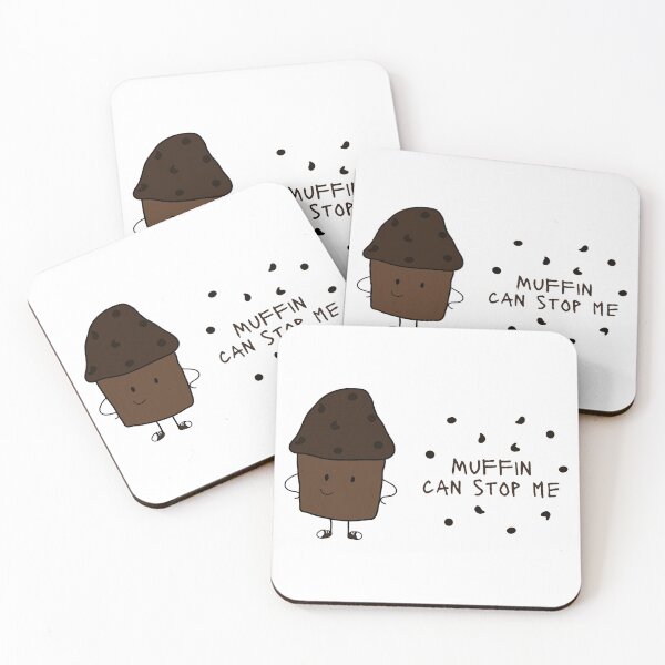 Item preview, Muffin | nothing can stop me cute little chocolate chip muffin pun designed and sold by DesignsByMadiha.
