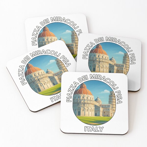 Item preview, Piazza dei Miracoli Pisa Italy – Cathedral & Tower Illustration designed and sold by inkNext.