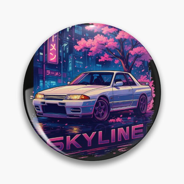 Item preview, Skyline R32 – JDM Retro Neon Art designed and sold by Ahau Designs.