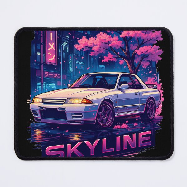 Item preview, Skyline R32 – JDM Retro Neon Art designed and sold by Ahau Designs.