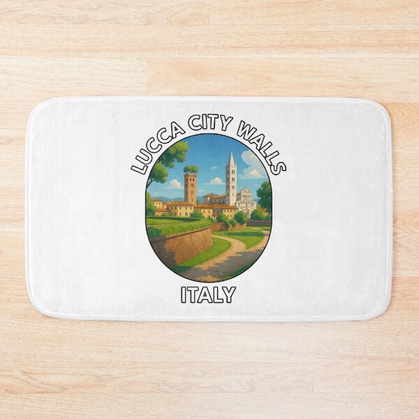 Item preview, Lucca City Walls Tuscany Italy – Historic Landmark Illustration designed and sold by inkNext.