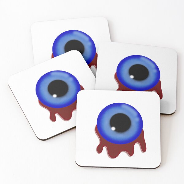 Item preview, Creepy Blue Eyeball Illustration with Blood Drip designed and sold by chorstudio.