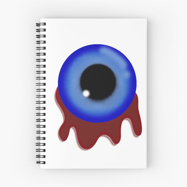Item preview, Creepy Blue Eyeball Illustration with Blood Drip designed and sold by chorstudio.