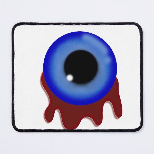 Item preview, Creepy Blue Eyeball Illustration with Blood Drip designed and sold by chorstudio.