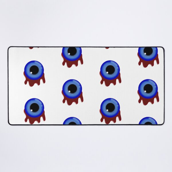 Item preview, Creepy Blue Eyeball Illustration with Blood Drip designed and sold by chorstudio.