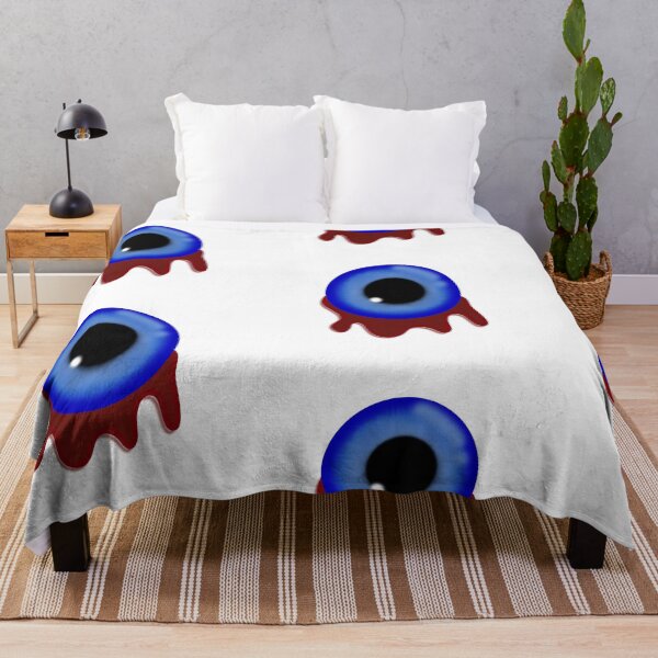 Item preview, Creepy Blue Eyeball Illustration with Blood Drip designed and sold by chorstudio.