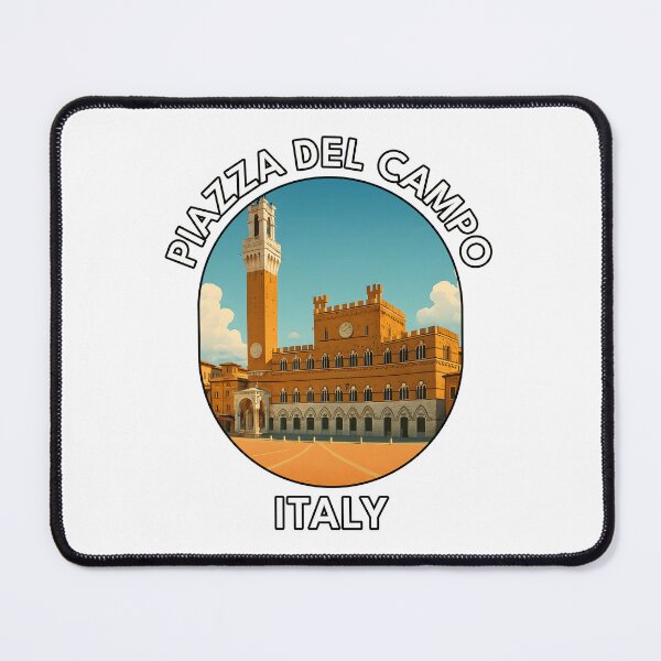 Item preview, Piazza del Campo Siena Italy – Medieval Square Illustration designed and sold by inkNext.